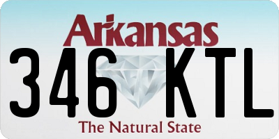 AR license plate 346KTL