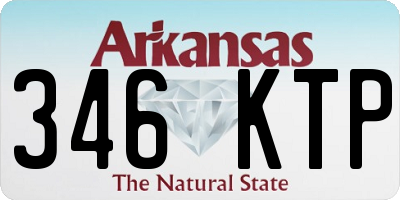 AR license plate 346KTP
