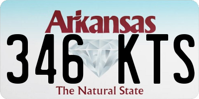 AR license plate 346KTS