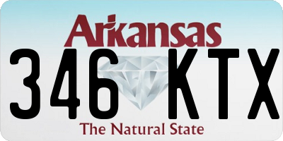 AR license plate 346KTX