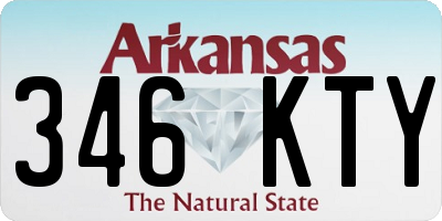 AR license plate 346KTY