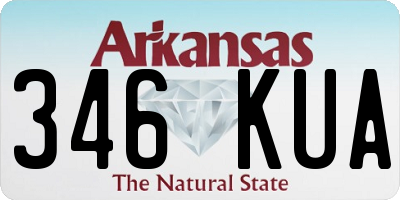 AR license plate 346KUA