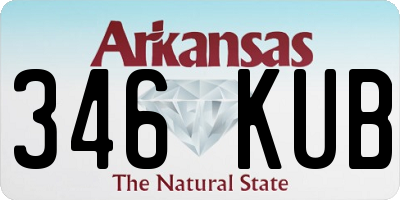 AR license plate 346KUB