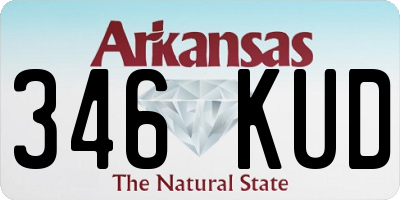 AR license plate 346KUD