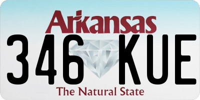 AR license plate 346KUE