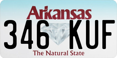 AR license plate 346KUF