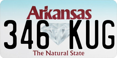 AR license plate 346KUG