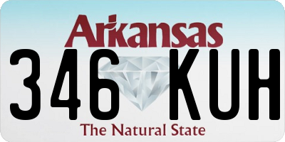 AR license plate 346KUH