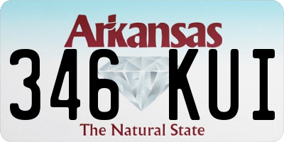 AR license plate 346KUI