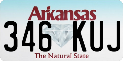 AR license plate 346KUJ