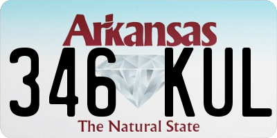AR license plate 346KUL