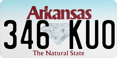 AR license plate 346KUO