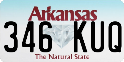 AR license plate 346KUQ