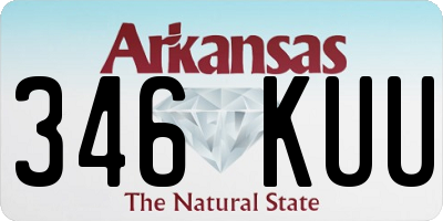 AR license plate 346KUU