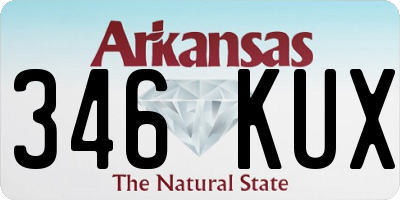 AR license plate 346KUX