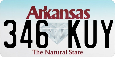 AR license plate 346KUY