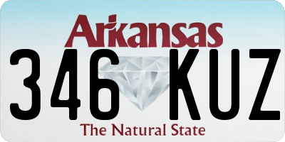 AR license plate 346KUZ