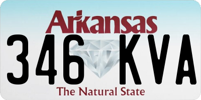 AR license plate 346KVA