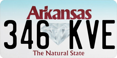 AR license plate 346KVE