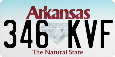 AR license plate 346KVF