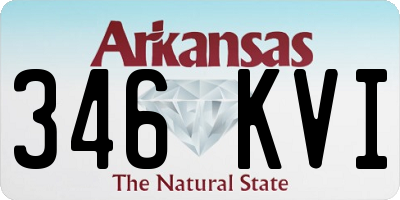 AR license plate 346KVI