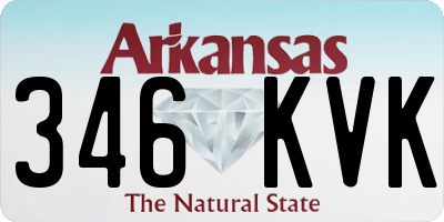 AR license plate 346KVK