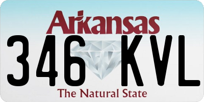 AR license plate 346KVL