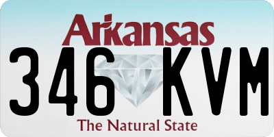 AR license plate 346KVM