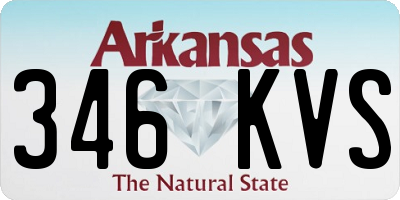 AR license plate 346KVS