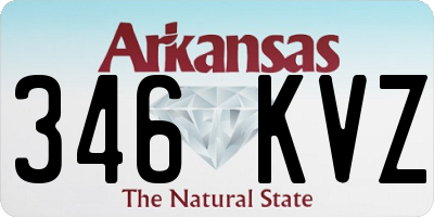 AR license plate 346KVZ