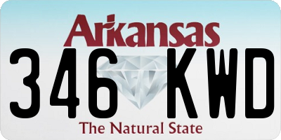AR license plate 346KWD