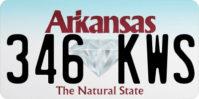 AR license plate 346KWS