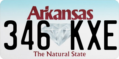 AR license plate 346KXE