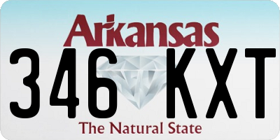 AR license plate 346KXT