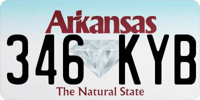 AR license plate 346KYB