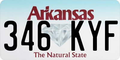 AR license plate 346KYF