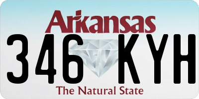 AR license plate 346KYH