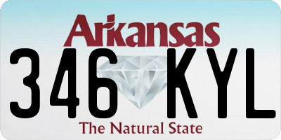 AR license plate 346KYL