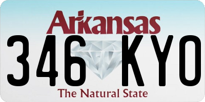 AR license plate 346KYO