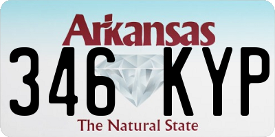 AR license plate 346KYP