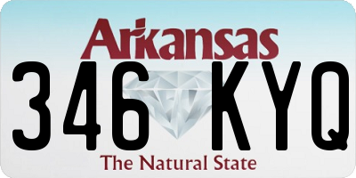 AR license plate 346KYQ