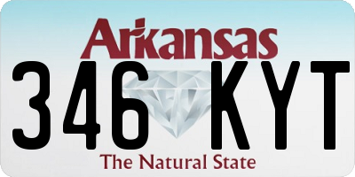 AR license plate 346KYT