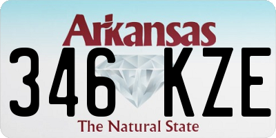 AR license plate 346KZE