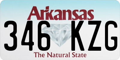 AR license plate 346KZG