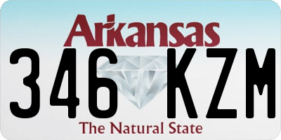 AR license plate 346KZM