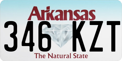 AR license plate 346KZT