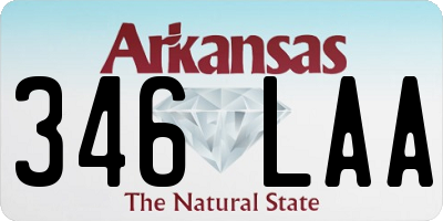 AR license plate 346LAA