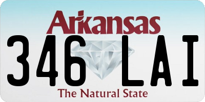 AR license plate 346LAI