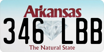 AR license plate 346LBB