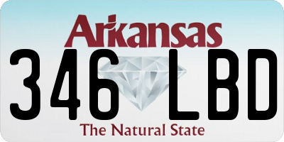 AR license plate 346LBD